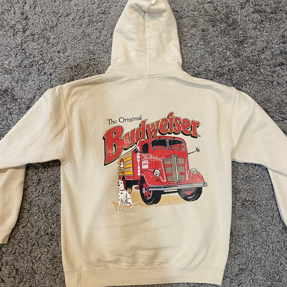 Vintage Budweiser Tan Hoodie